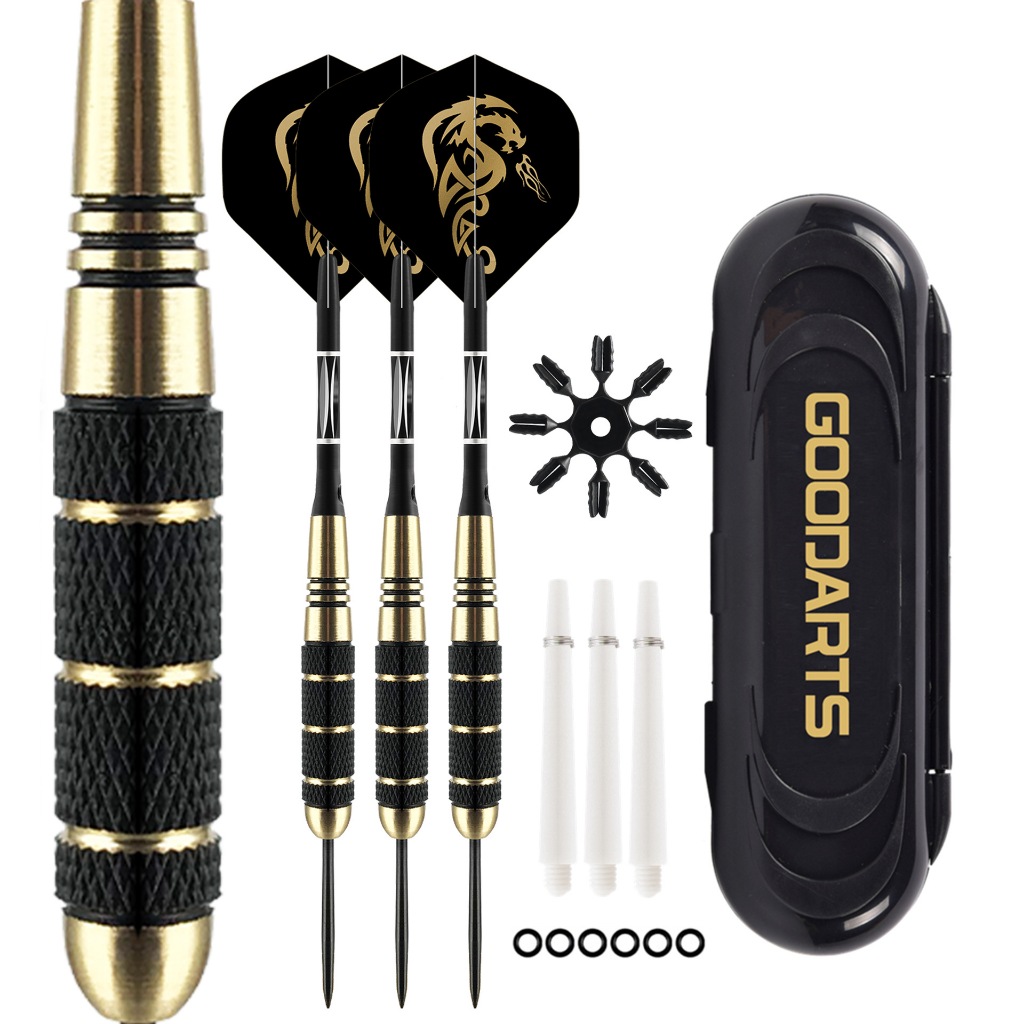 ProudNada Toy Steel DARTS Hợp kim nhôm 23g (Vàng-Đen 3 rồng + Hộp) GOODARTS