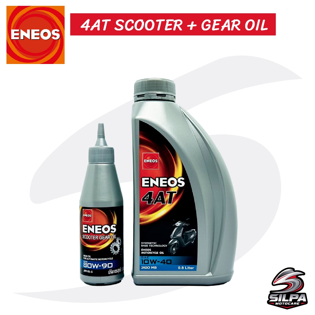 ENEOS 4AT 10W-40 0.8L + DẦU GEAR SCOOTER 0.12L Bộ thay đổi trục sau cho xe máy tự động 4 chân.