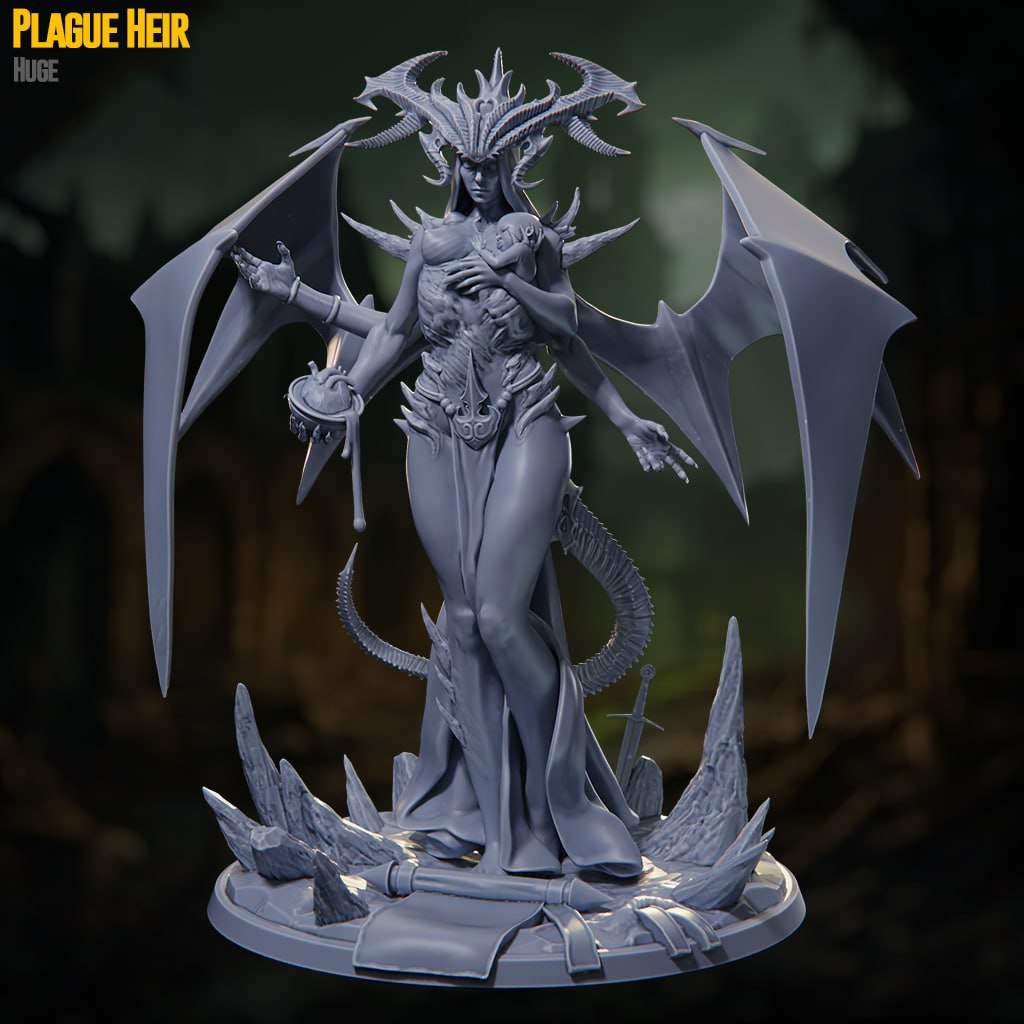 Death by Plague: Bộ sưu tập: Mô hình bảng trò chơi bằng nhựa thu nhỏ được sản xuất để đặt hàng DnD T