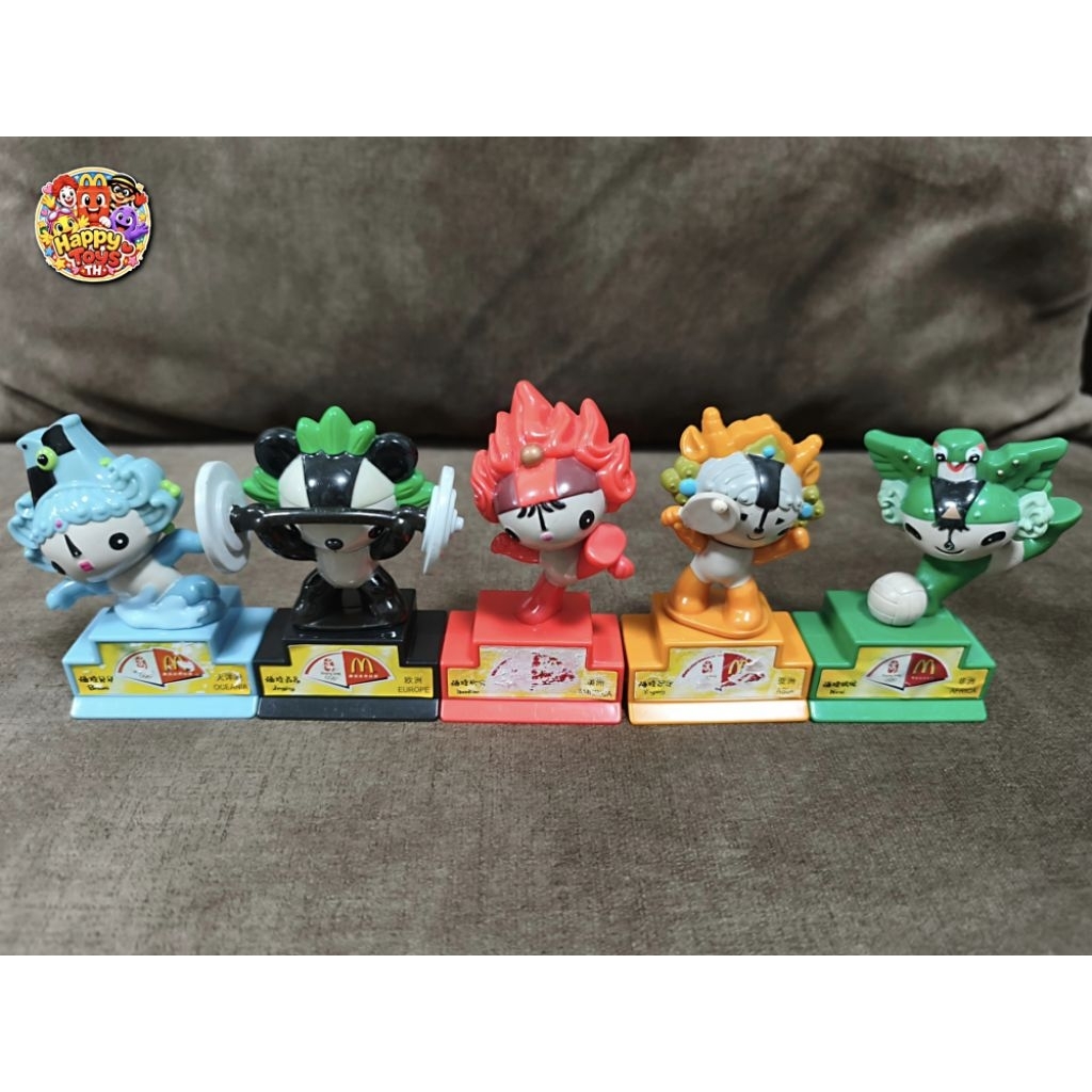 [Bộ 5 loại hoàn chỉnh]​ McDonald 's Happy Meal Thế vận hội Olympic Linh vật FuWa 2008 Bộ sưu tập đồ 
