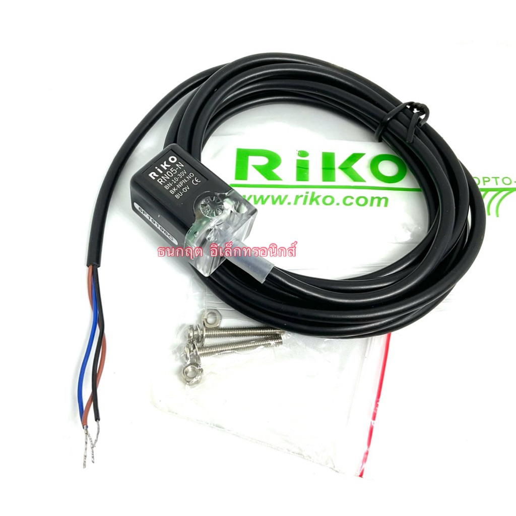 RN05-N Cảm Biến RiKO Thương Hiệu (Chất Lượng Tốt) Loại Tay Cầm Kim Loại NPN-NO Mới 10-30VDC