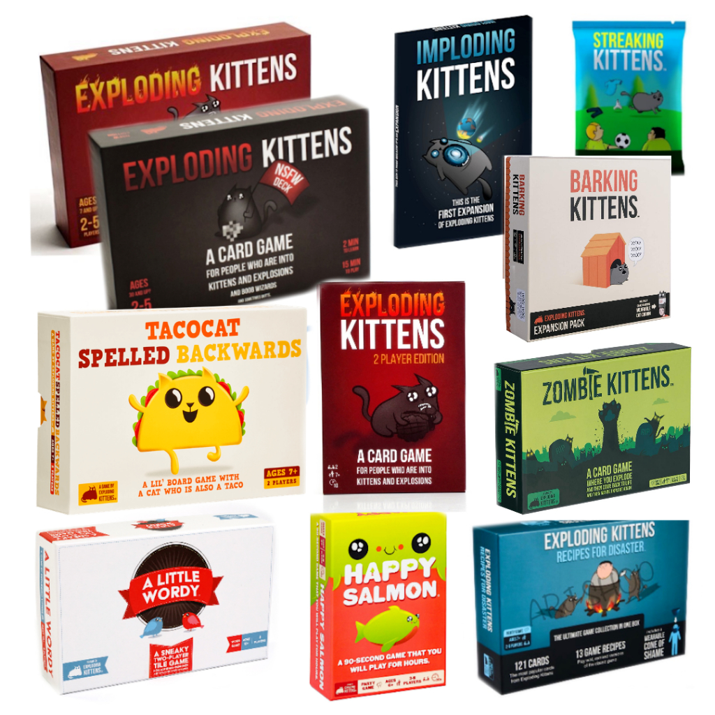 Nổ / Imploding / Streaking / Barking Zombie Good Evil Salmon Kittens Board game-Cat Bomb Quality Pap