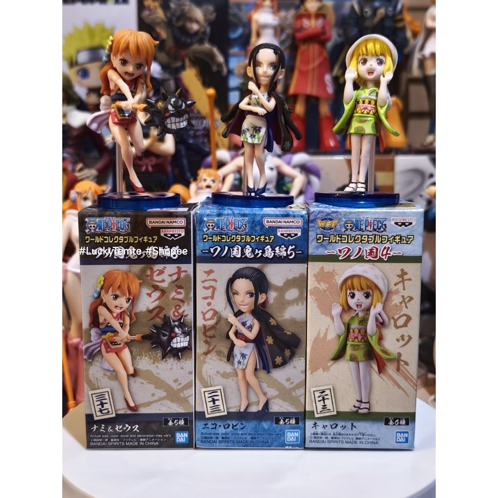 BANPRESTO Đã qua sử dụng Có Hộp Nhật Bản One Piece WCF Wano Country-Nami & Zeus / Nico Robin / Cà rố