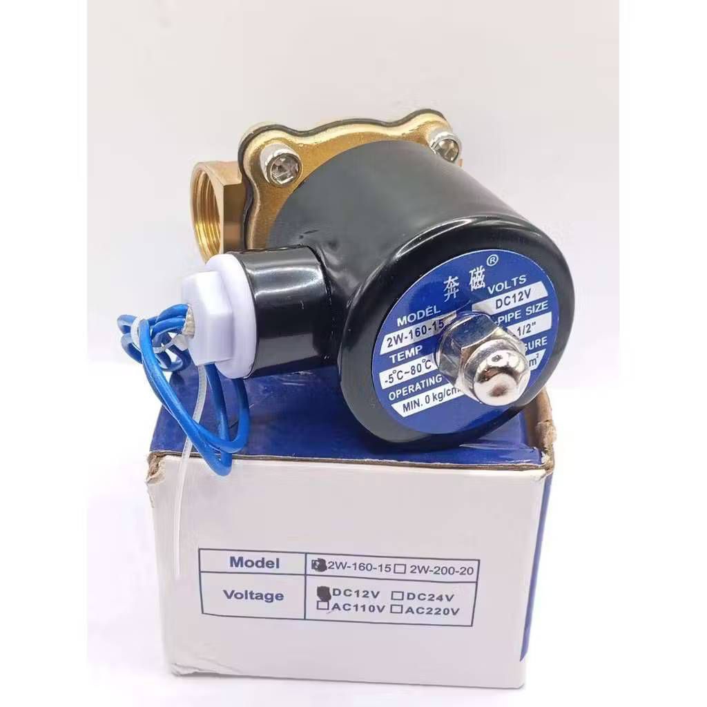 Van điện từ giao hàng nhanh chính hãng thường đóng 4 inch (1 / 2 ") Thương hiệu 2W-160-15