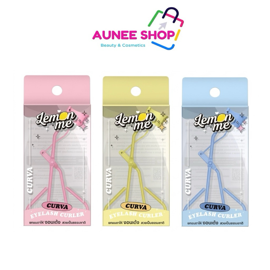 / Live LEMON ME CURVA EYELASH CURLER Màu Pastel trong suốt với cao su silicon mềm bảo vệ lông mi giú