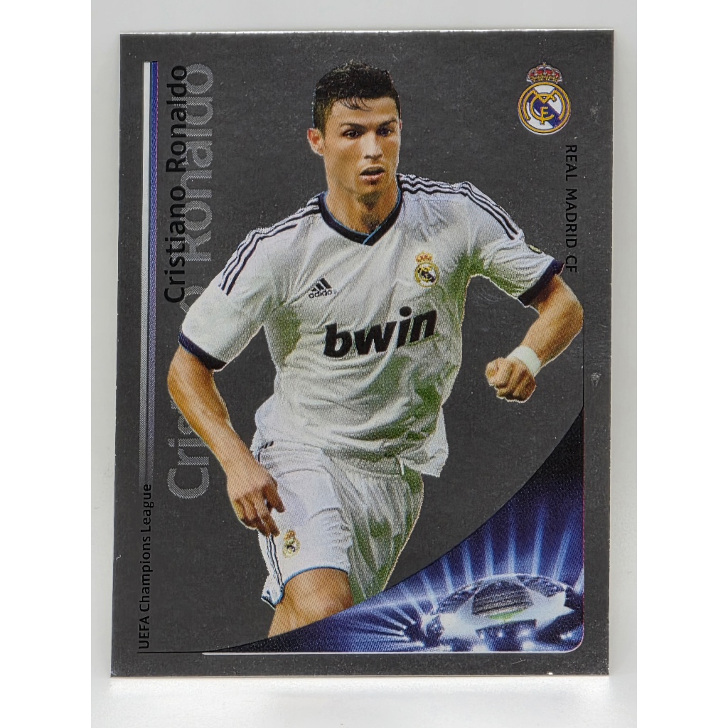 Cristiano Ronaldo [Real Madrid] Thẻ Nhãn Dán Bóng Đá 245 (Panini) 1 Ảnh Từ Sản Phẩm Thật