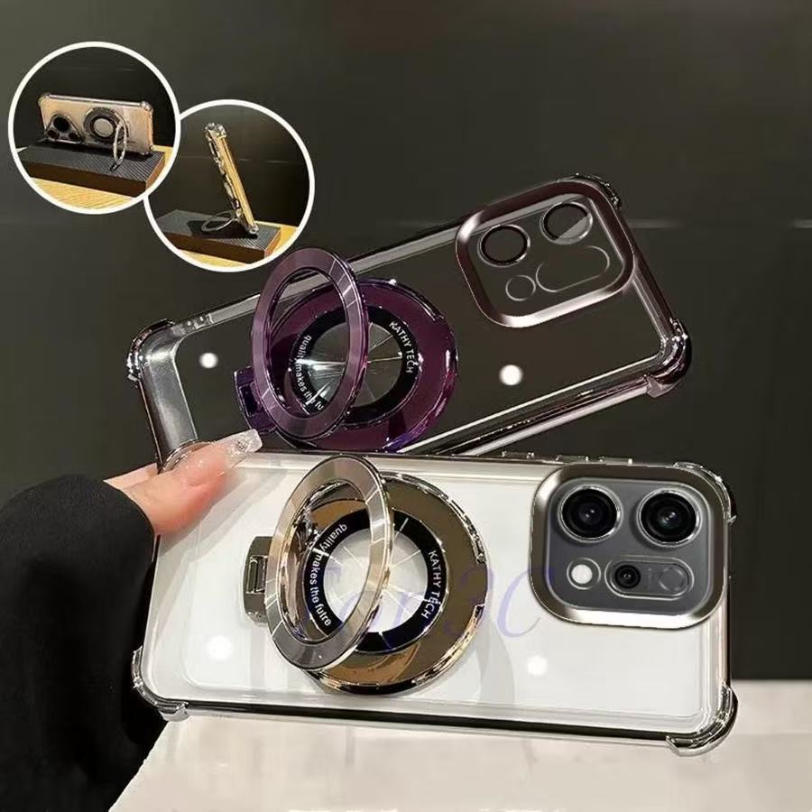 Ốp lưng Shiny Edge + Chân đế cho OPPO Realme16 pro Chống sốc +