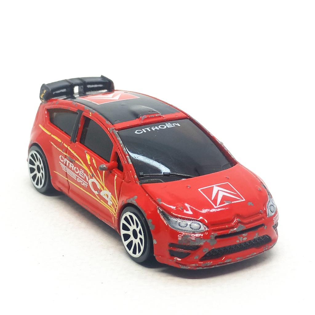Majorette Citroen C4 Sport-Đen Roof Red Scale 1 / 57 (8cm) Mẫu tay thứ hai 002