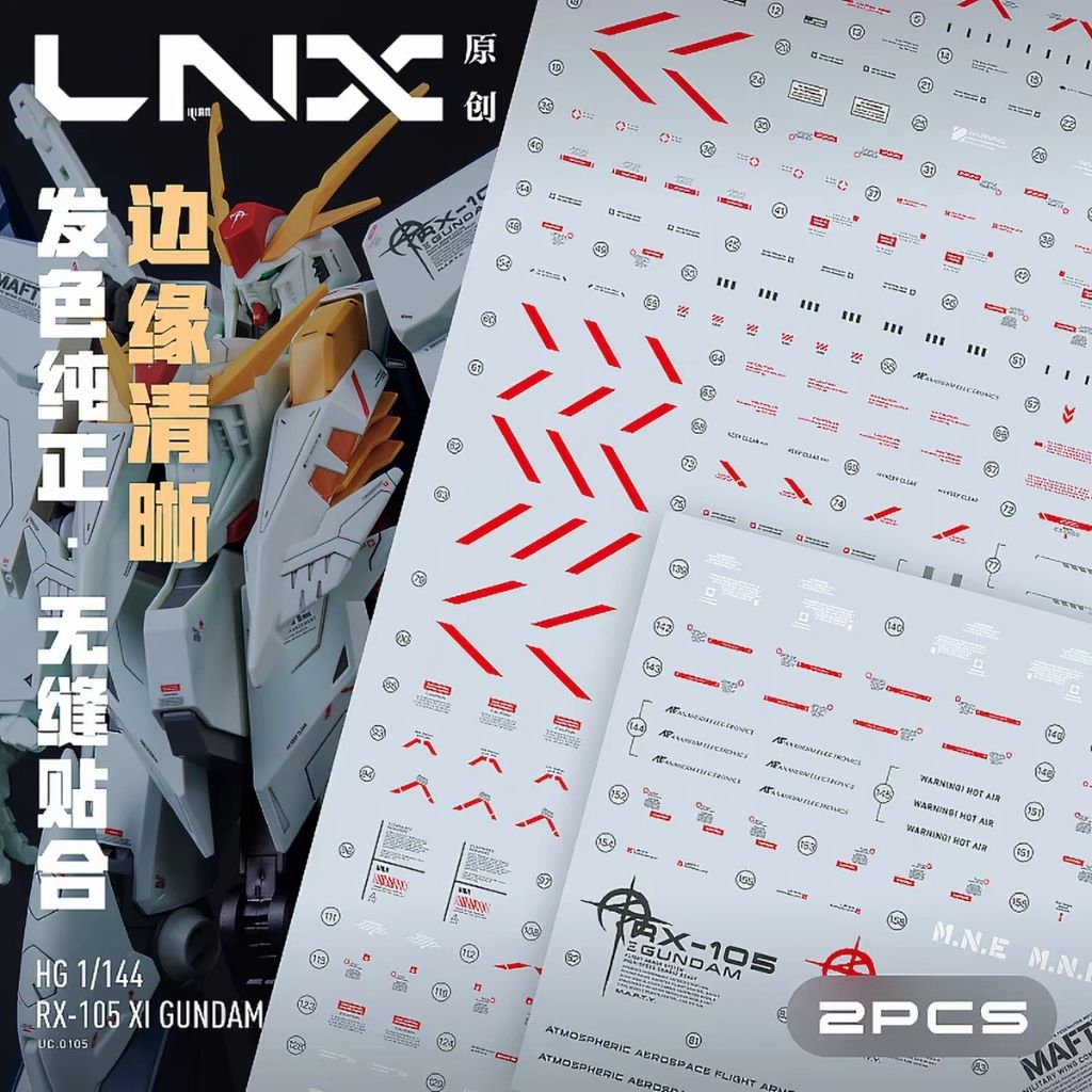 HG 1 / 144 XI GUNDAAm [Decal nước LNX]