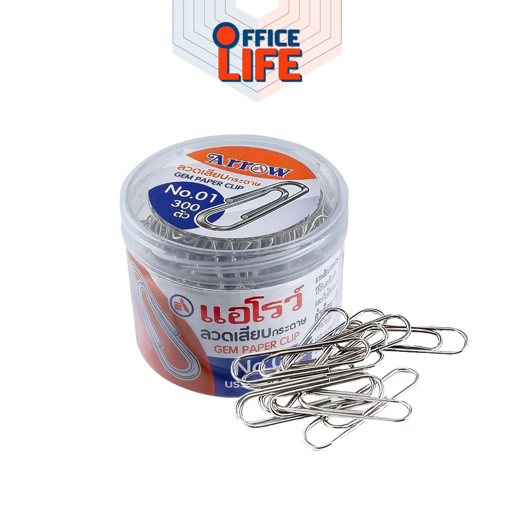 Mẫu giấy dây ARROW (ARROW) AR-01 Loại mạ tròn (300 miếng / lọ)