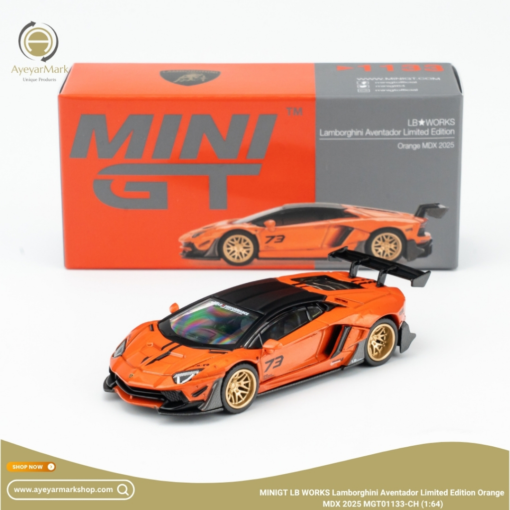 MINIGT LB WORKS Lamborghini Aventador Phiên bản giới hạn Cam MDX 2025 MGT01133-CH (1: 64)