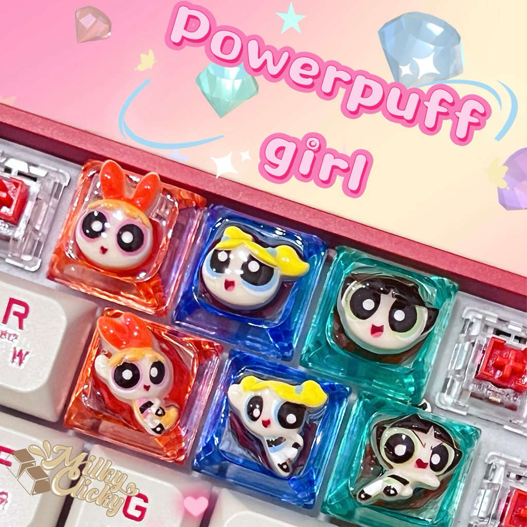 Keycap cơ học Powerpuff girl ️🩵 [Keycap cơ khí]