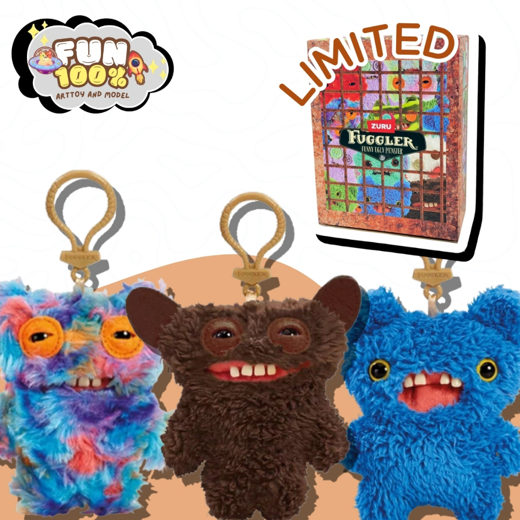 ️ LIMITED ️ FUGGLER Funny Ugly Monster Móc khóa Series 3 bí ngô Giao hàng nhanh nhất
