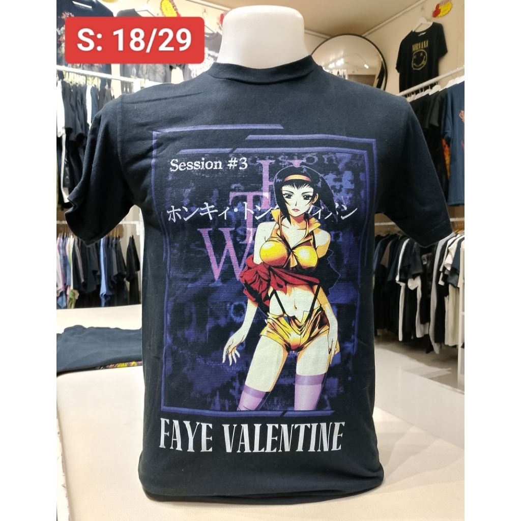 Áo Sơ Mi Vintage Cowboy Bebop Anime Áo Thun-Faye Valentine (Size S)