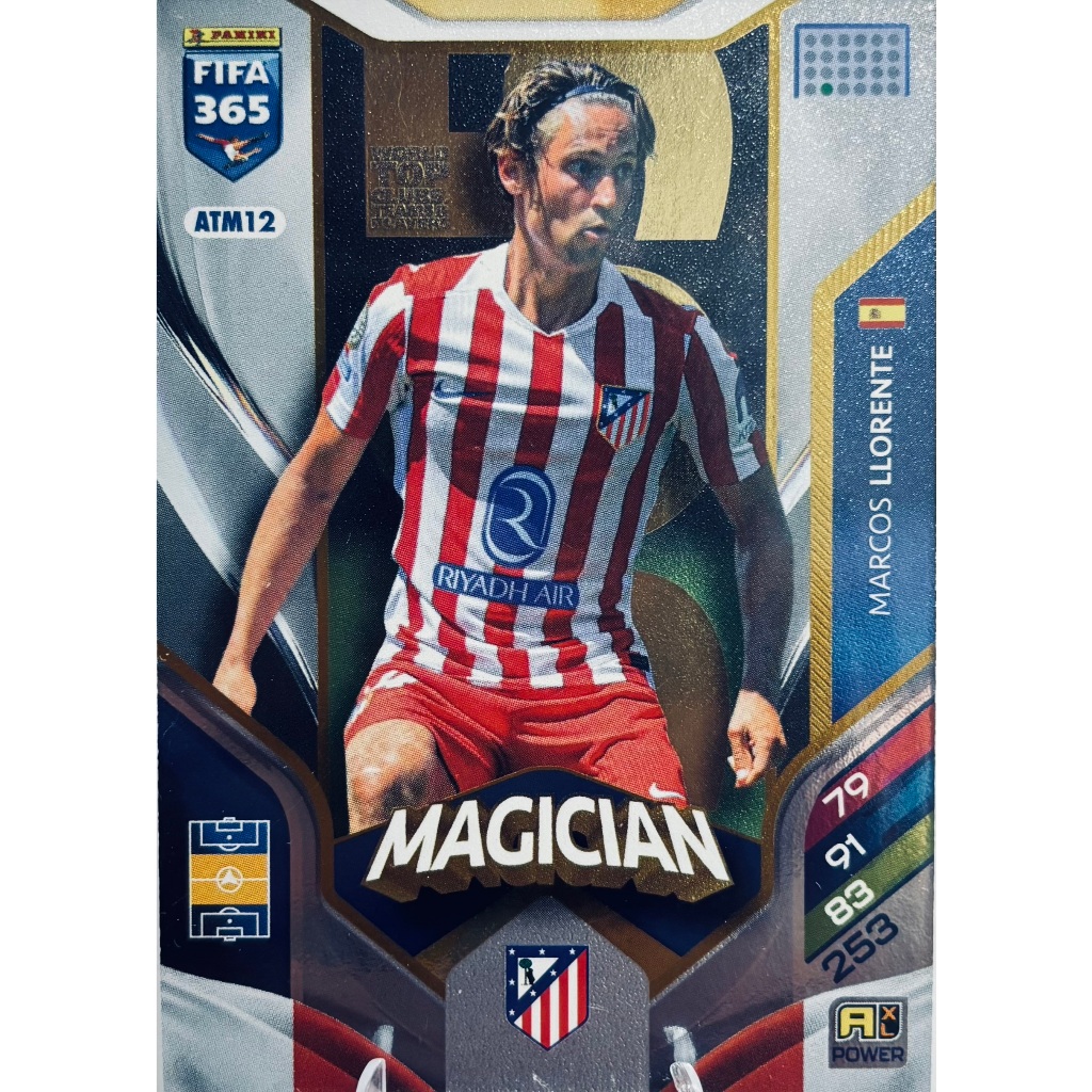 Thẻ bóng đá PANINI MAGICIAN MARCOS LLORENTE Atleticode Madrid