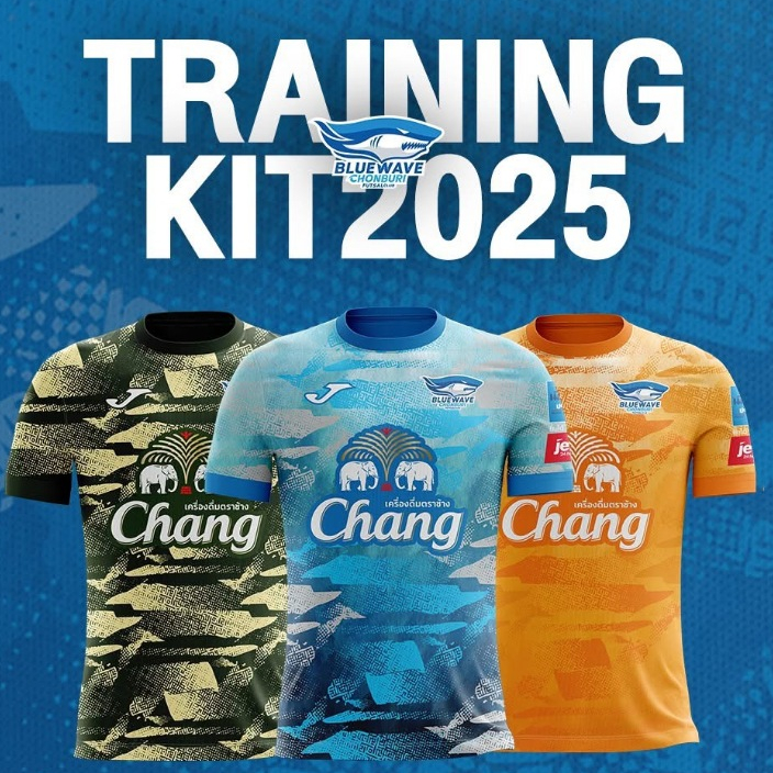Áo sơ mi tập luyện Blue Wave Club CHONBURI 2025 BLUEWAVE TRAINING JERSEY 2025