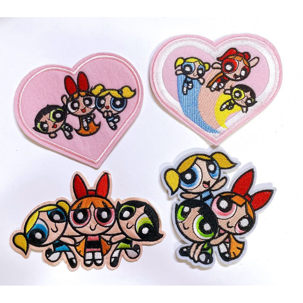 Hoạt Hình Sắt Trên Quần Áo Diy Trang Trí Powerpuff Girls