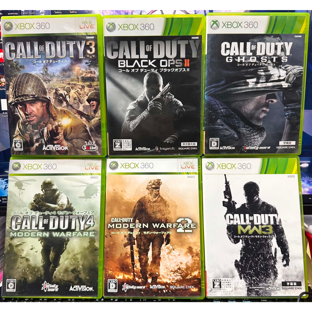 ❈ ่ ❈ ้ [Xbox 360] ❈ Call of Duty (Nhật Bản) 2 3 4 Modern Warfare MW Black Ops Advanced Warfare Ghos