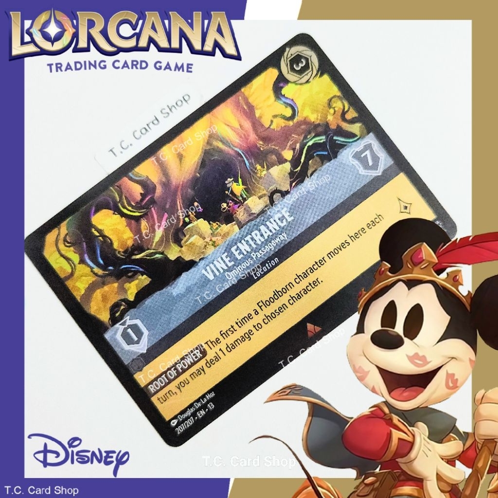 Lối vào Vine-Ominous Passageway (FOIL) EN13 207 / 207 R (Attack of the Vine) -Disney Lorcana (Disney