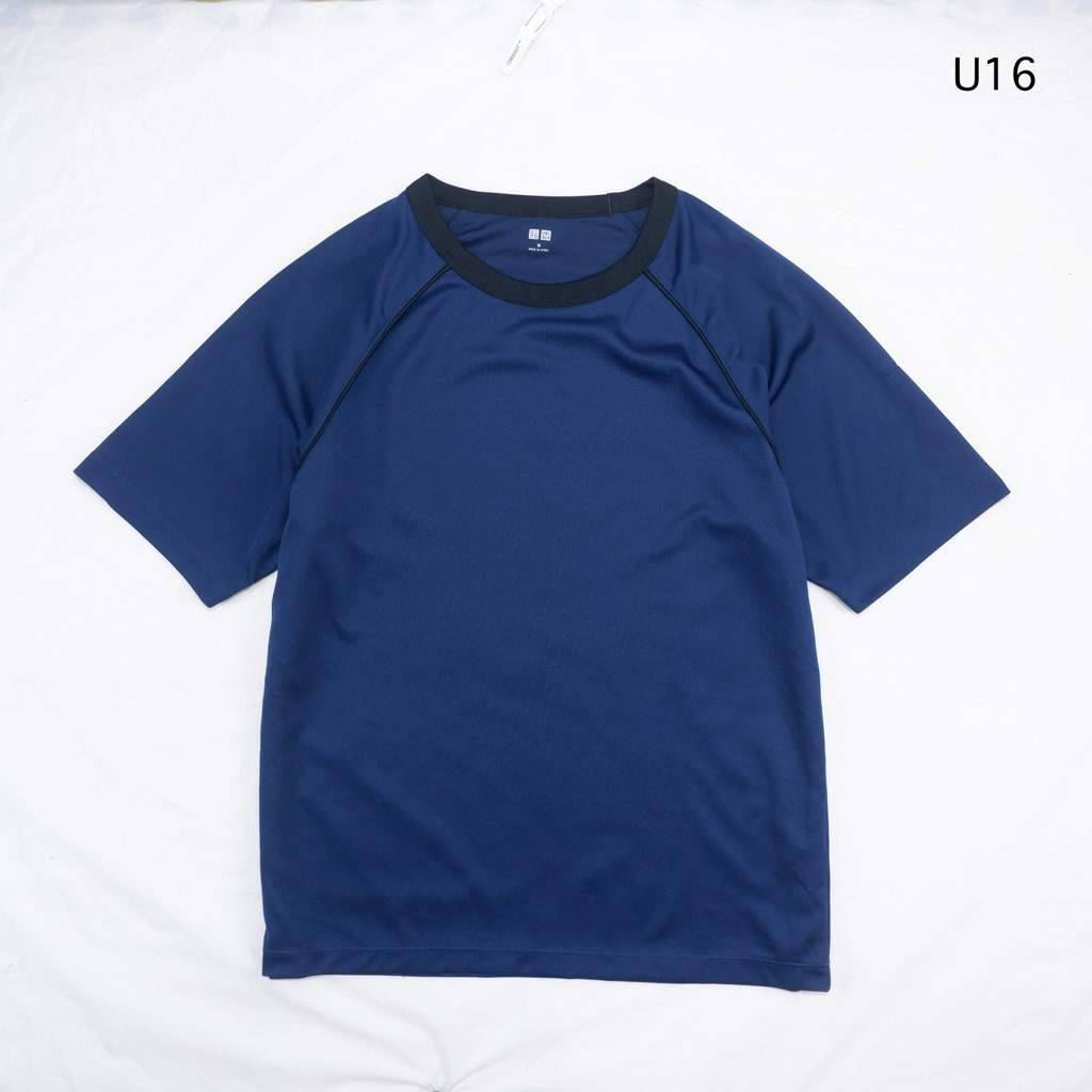 U16 Uniqlo AIRism Áo thun nam Arisum Size Xanh M Inch