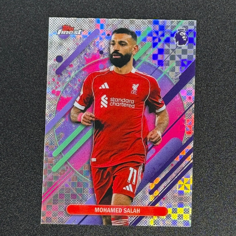 Mohamed Salah Checker Topps Finest EPL 258