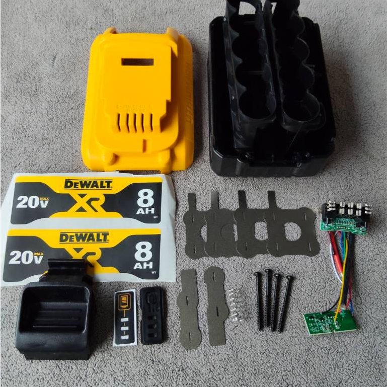 Ốp Pin DeWalt 20V / 5Ah 20V / 8Ah Lithium Li-ion Sử dụng 10 Pin 21700. Ngay lập tức