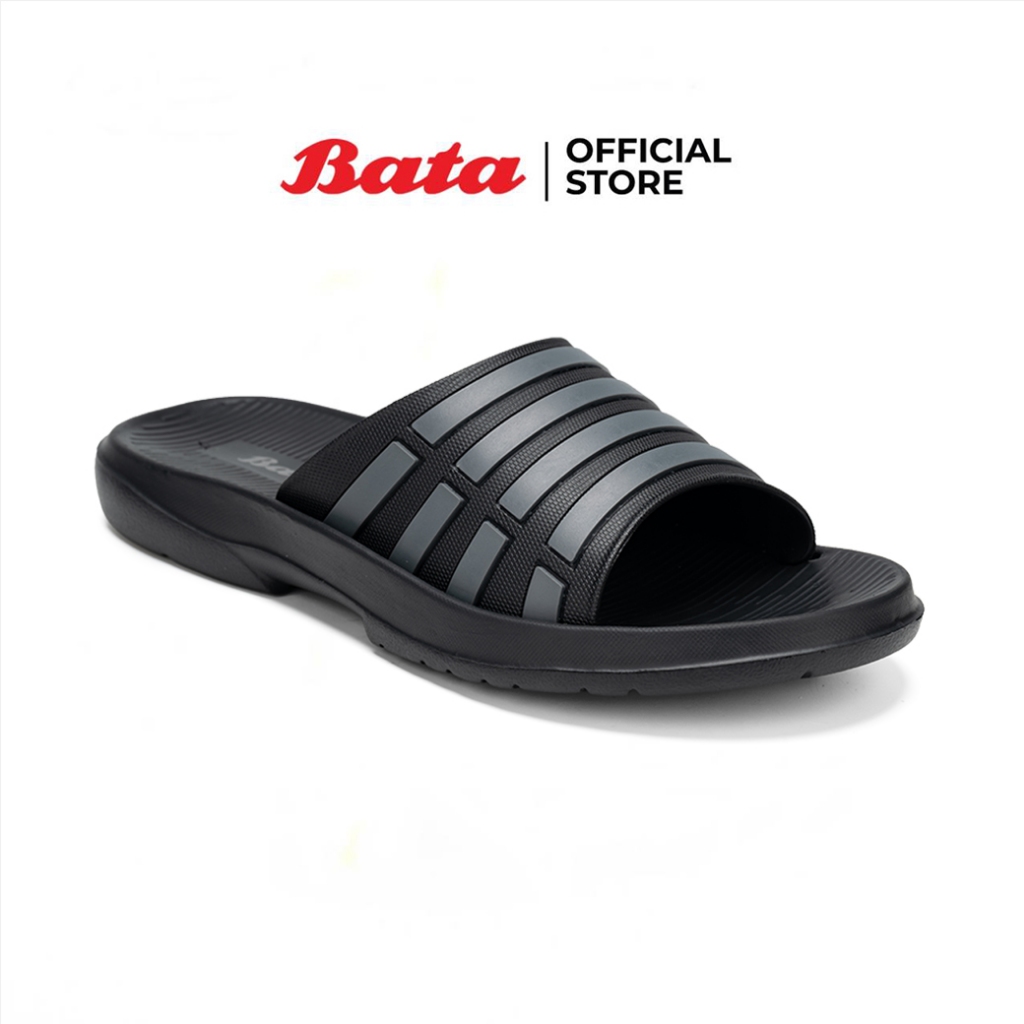 Xăng đan Bata Slip-On Giày Cao Gót Đế Bằng Dành Cho Nam BENJI Mẫu Mã Đen 8106106