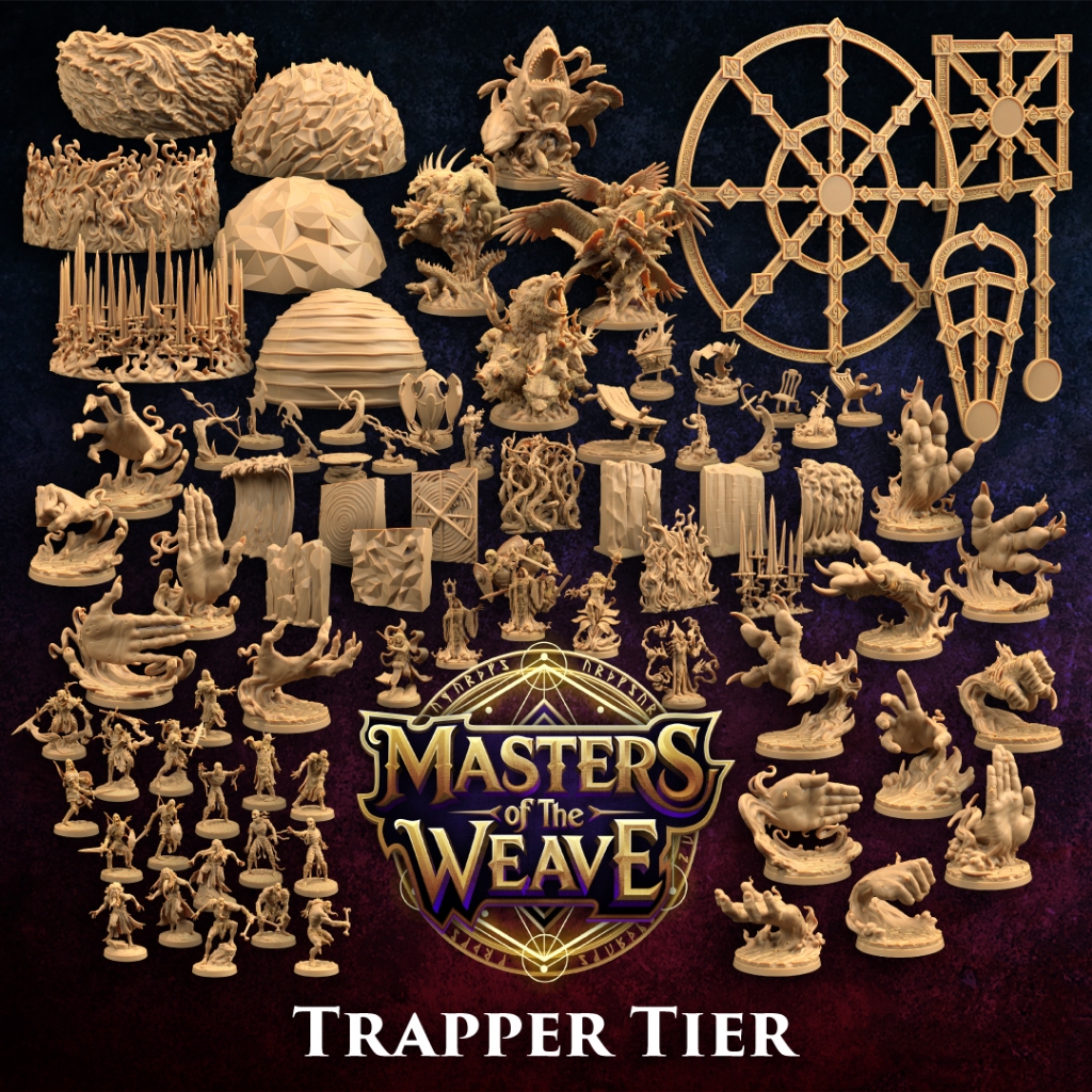DnD Miniature I Masters of The Weave-Game Board Model (Nhựa không sơn) Đế 1 Inch