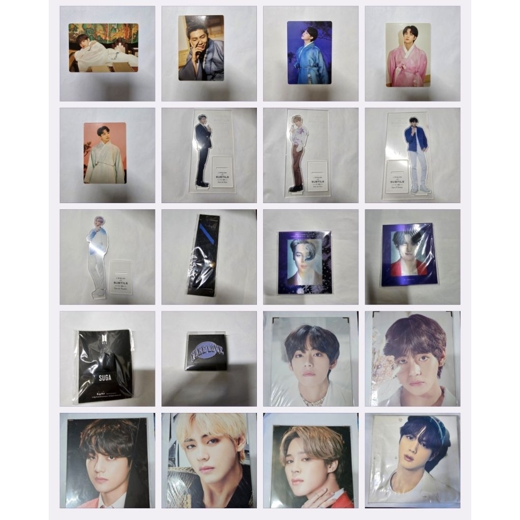 BTS PHOTOCARD Collectibles Premium Merch Tình trạng tốt RM JIN SUGA J-HOPE JIMIN V JUNGKOOK