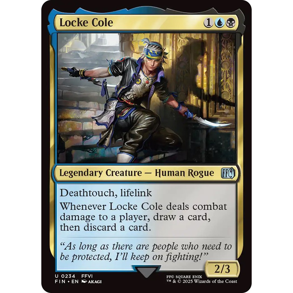 MTG - Magic The Gathering - FINAL FANTASY - Locke Cole - Near Mint