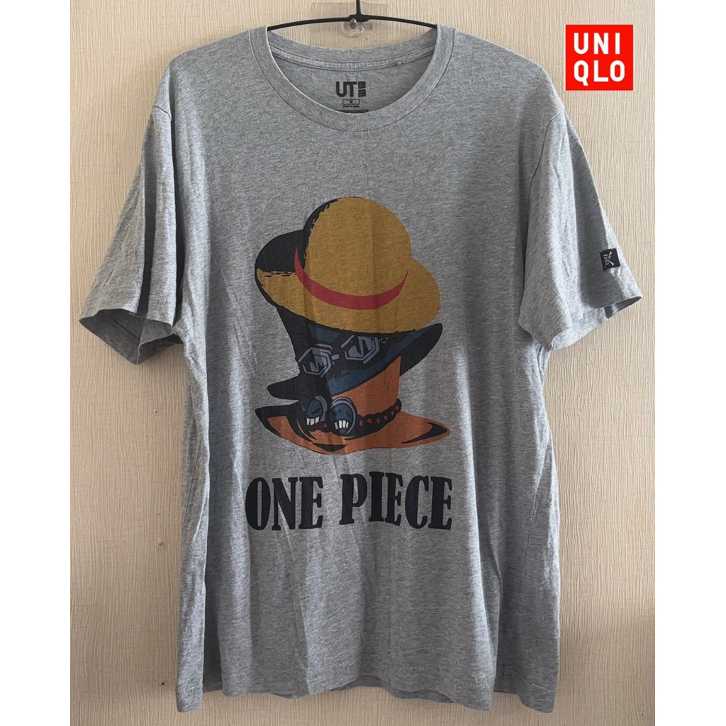 Áo thun Uniqlo x ONE PIECE Size cũ M Ngực 40