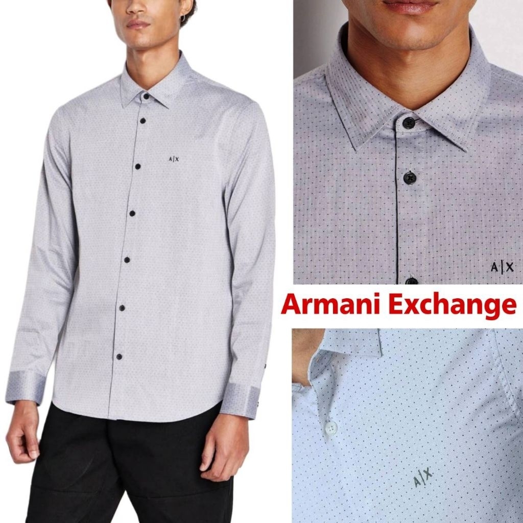 ÁO THUN dài tay Armani EXCHANGE COTTON POPLIN