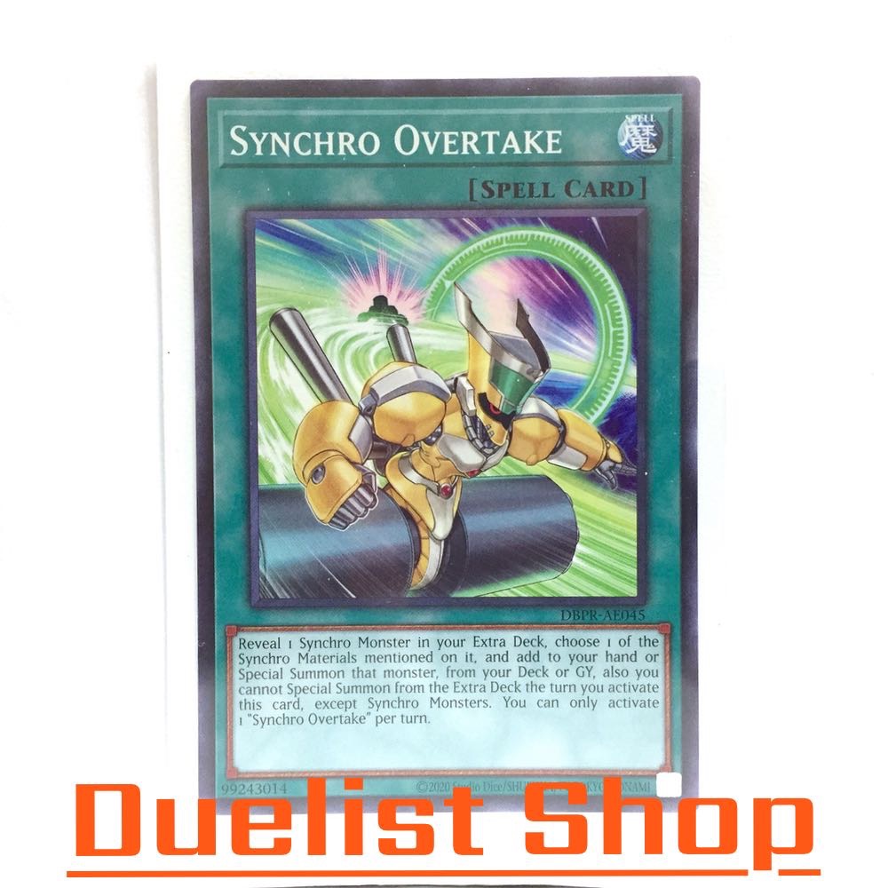 Synchro Overtake (N P) Spell [Bình thường] Set DBPR-AE045 Yu-Gi-Oh Thẻ OCG Châu Á EN