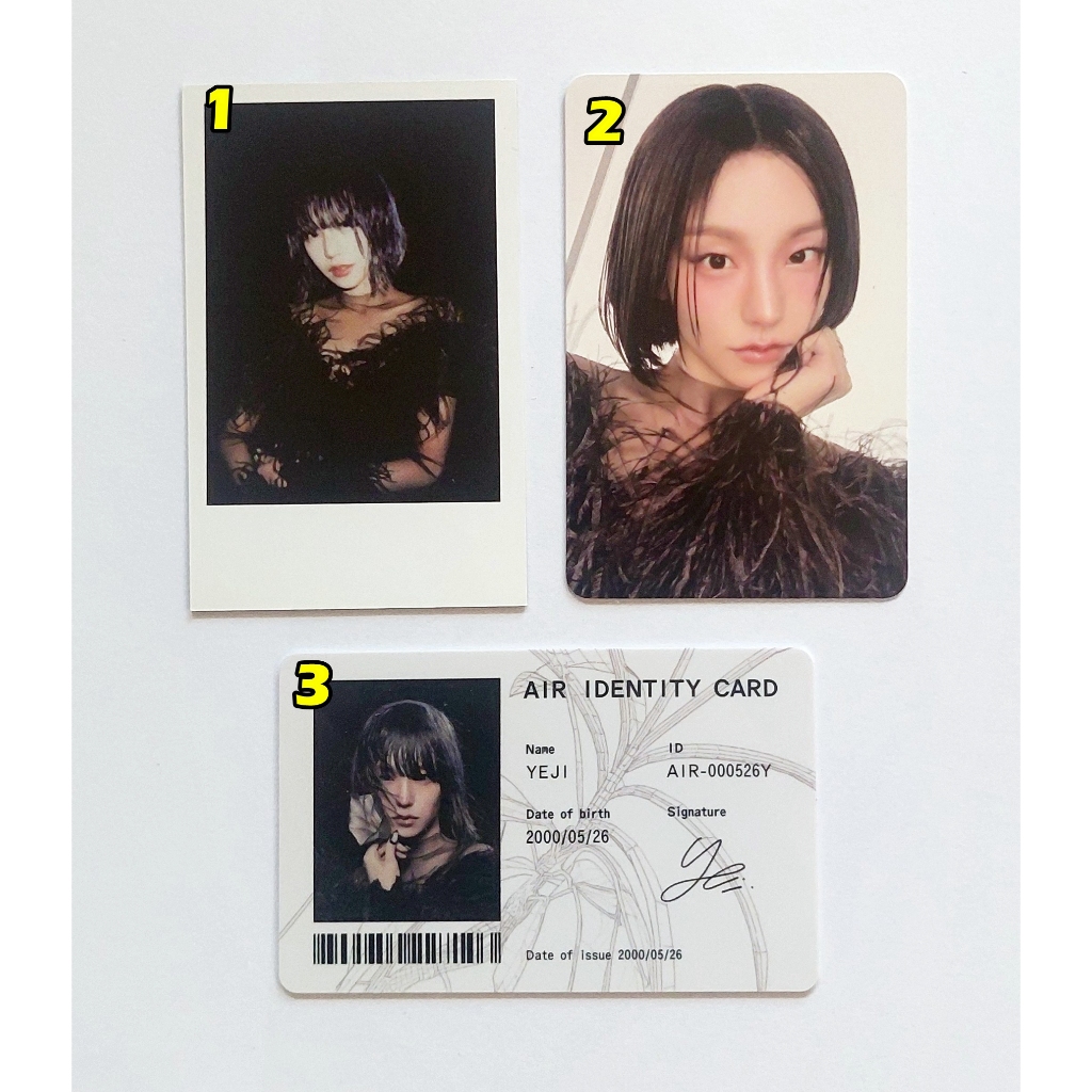 Thẻ từ CD Album Yeji-Air Kpop ITZY