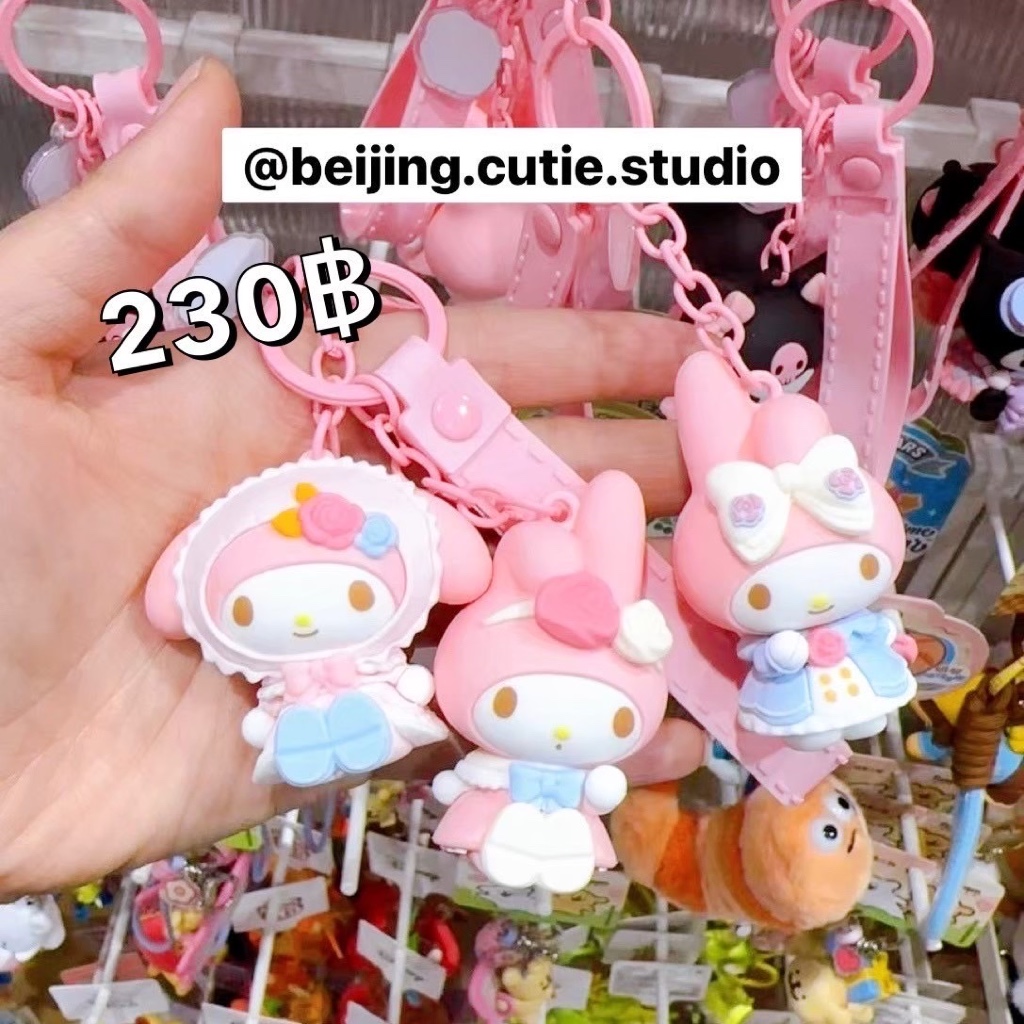 Miniso Authentic Hình Móc Khóa Sanrio Disney Kuromi Piano My Melody Cinnamoroll Maltese Shin chan