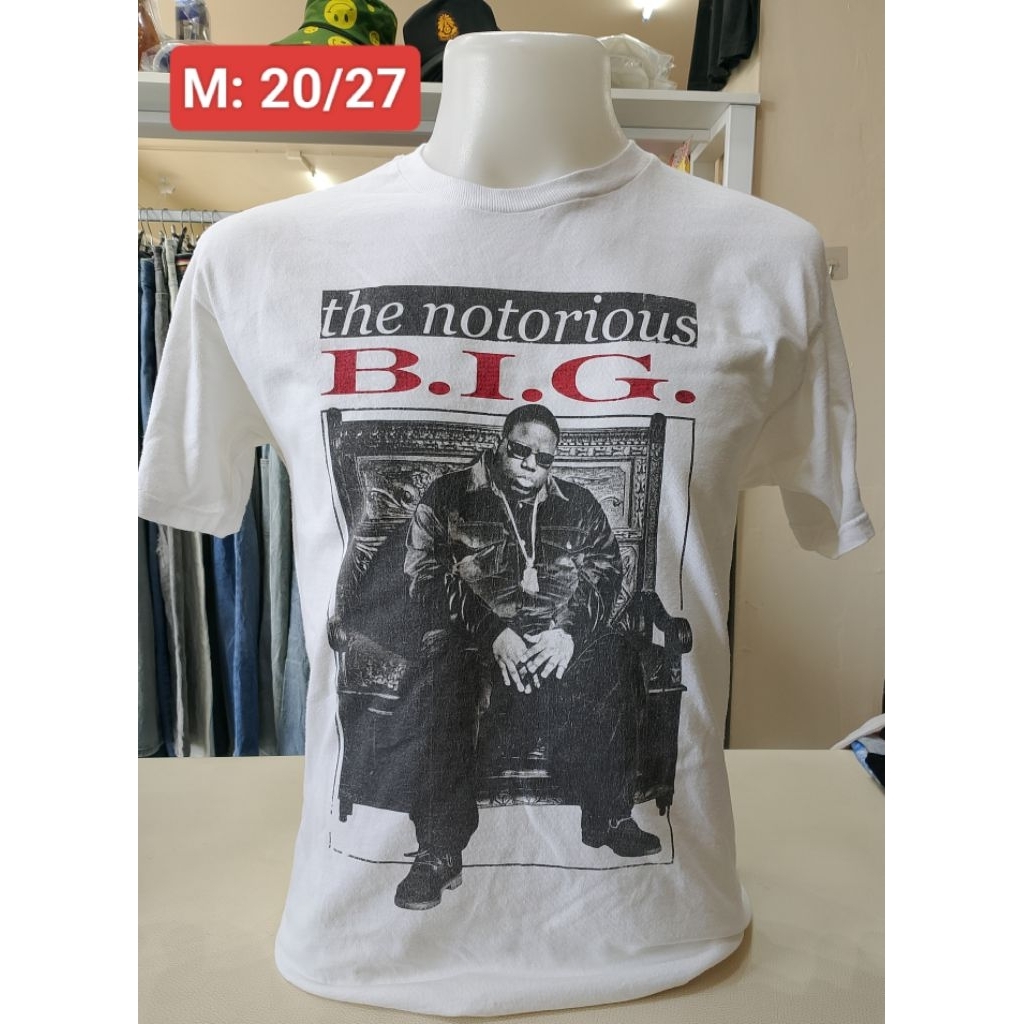 Áo sơ mi cổ điển Rap-tee Biggie (Size M)