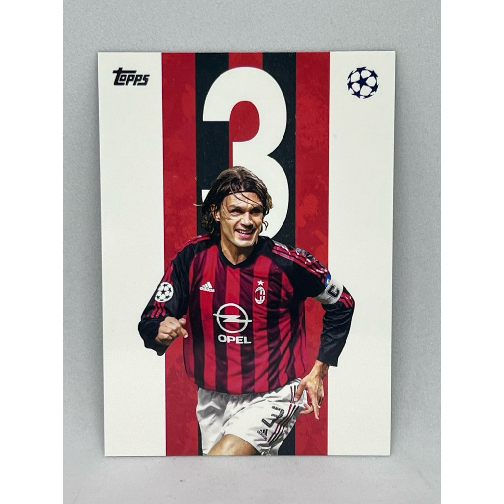 Thẻ bóng đá Topps 2024-2025 UCC Paolo Maldini Số huyền thoại hay nhất