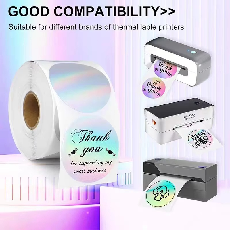 400 / 500 Chiếc Tròn Nhiệt Miếng Dán Nhãn Giấy Thiền Tặng Miếng Dán Trường Địa Chỉ Cho Phomemo 241BT