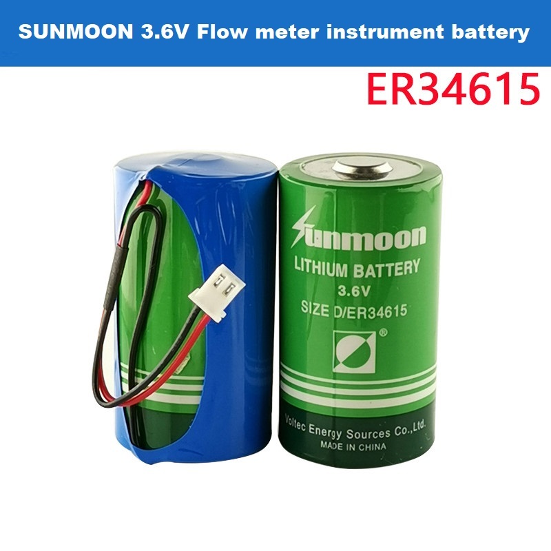 SUNMOON ER34615 3.6v Pin Đồng hồ đo khí Dụng cụ lưu lượng lithium