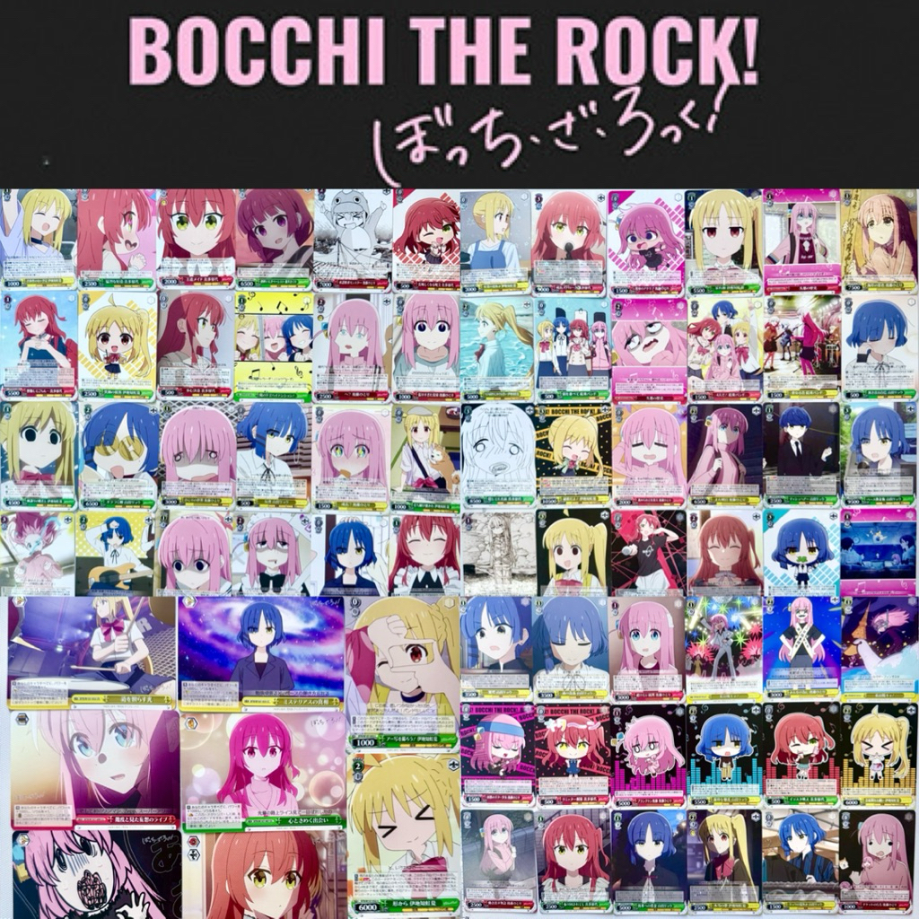 Bocchi the Rock Thẻ Weiss Schwarz Ryu Kita Nijika Biji the Wiseswaz