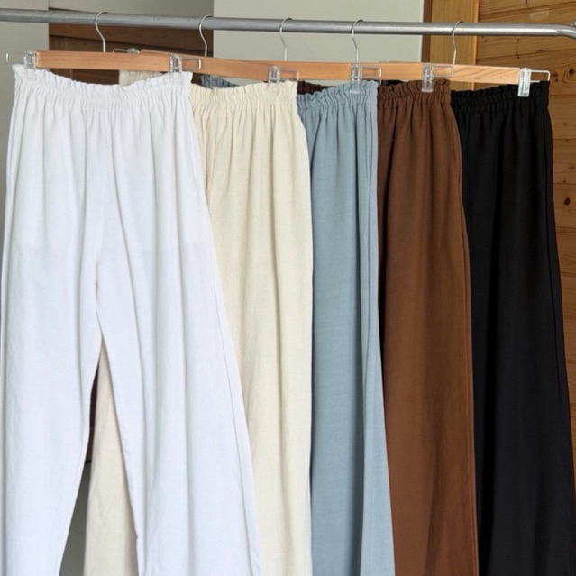 Quần lưng xù vải Cotton Giana đi biển để mặc cho Manee.cotton