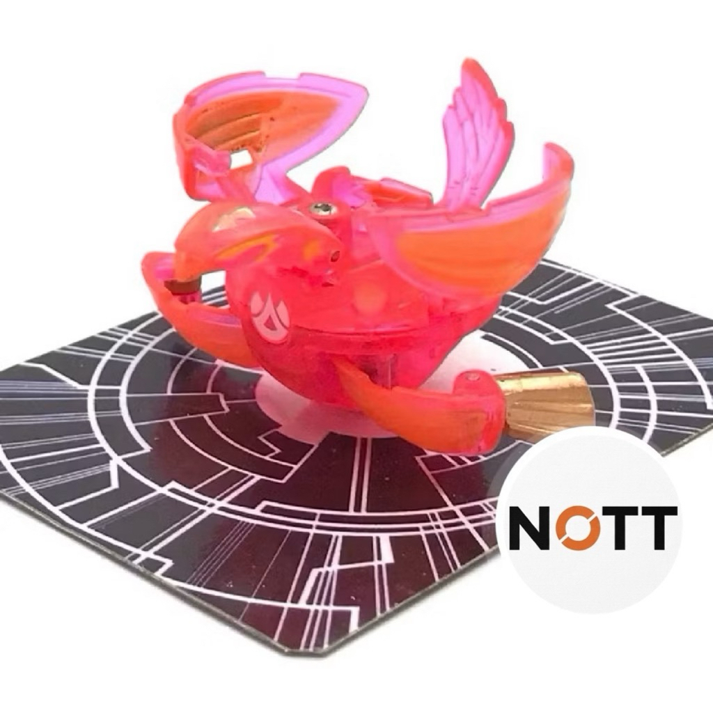 ❈ Bakugan B2 Battle Brawlers Trong mờ Pyrus Cosmic Ingram Bakuneon Hồng Hiếm