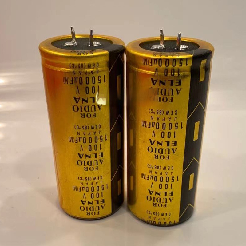 Tụ Âm Thanh Màu Vàng 50V 63V 80V 100V 10000UF 15000UF 22000UF