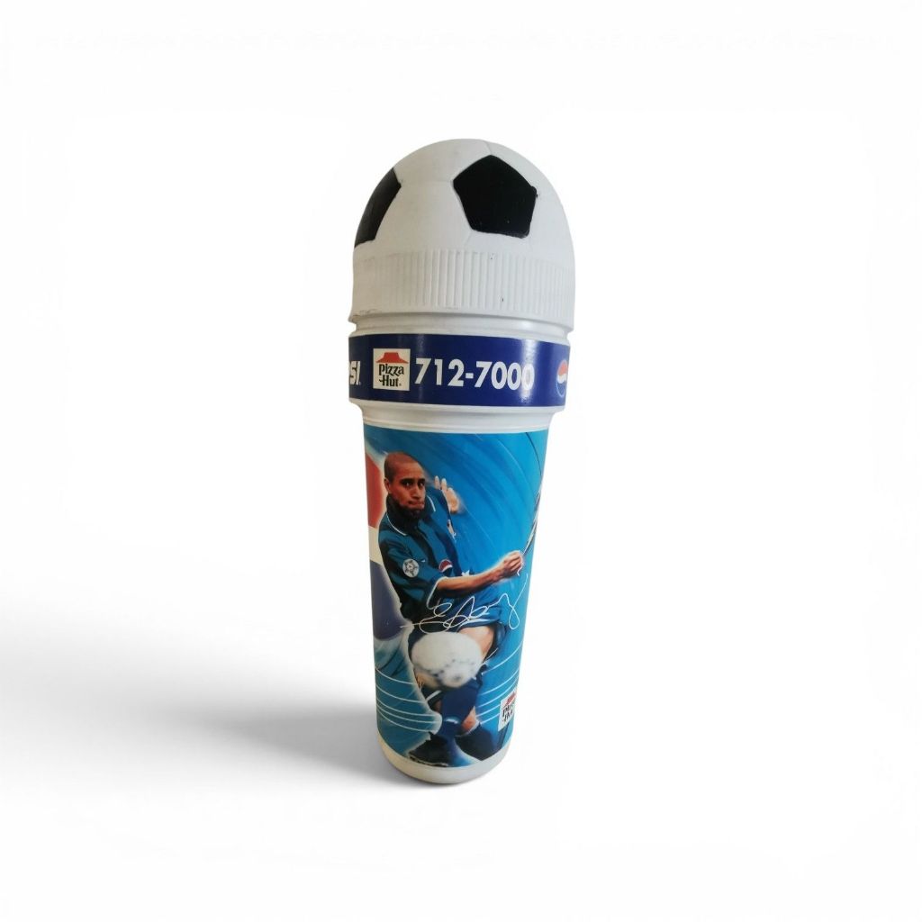 Pepsi Glass 1998 World Cup Roberto Carlos Pattern Sản phẩm cao cấp PIZZA HUT