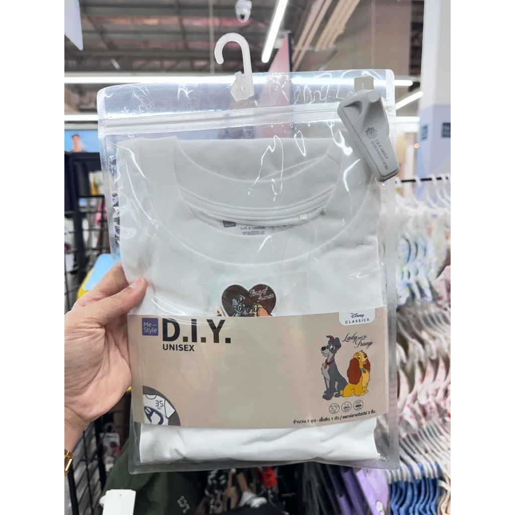Me style x Disney Lady and the tramp unisex DIY Áo thun Authentic and the