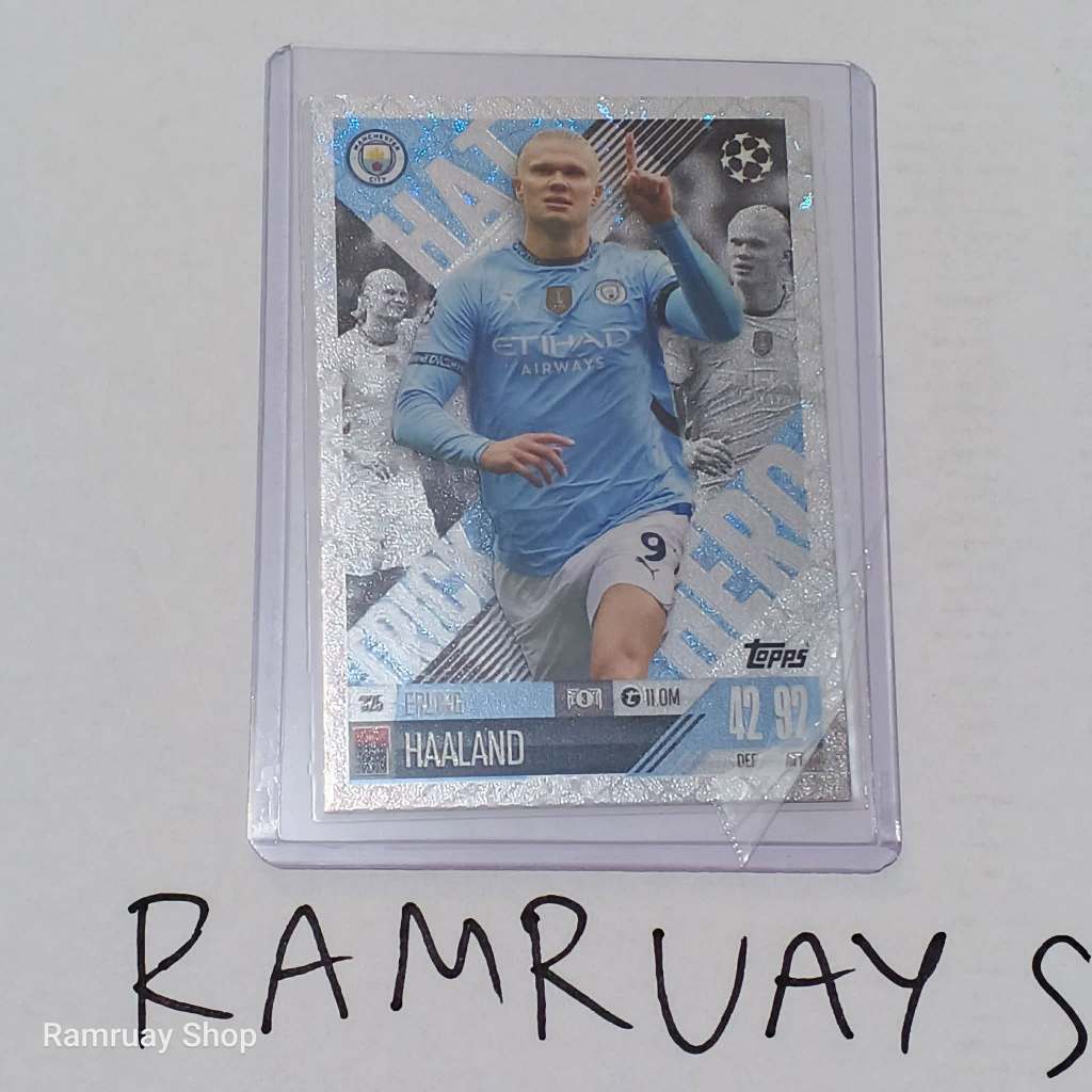 Topps Match Attax Hattrick Hero Erling Haaland Mancity