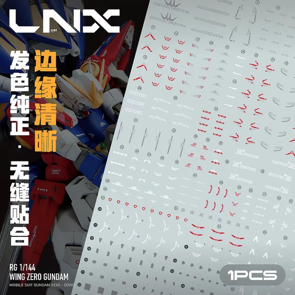 RG 1 / 144 Wing Zero Gundam [Decal nước LNX]