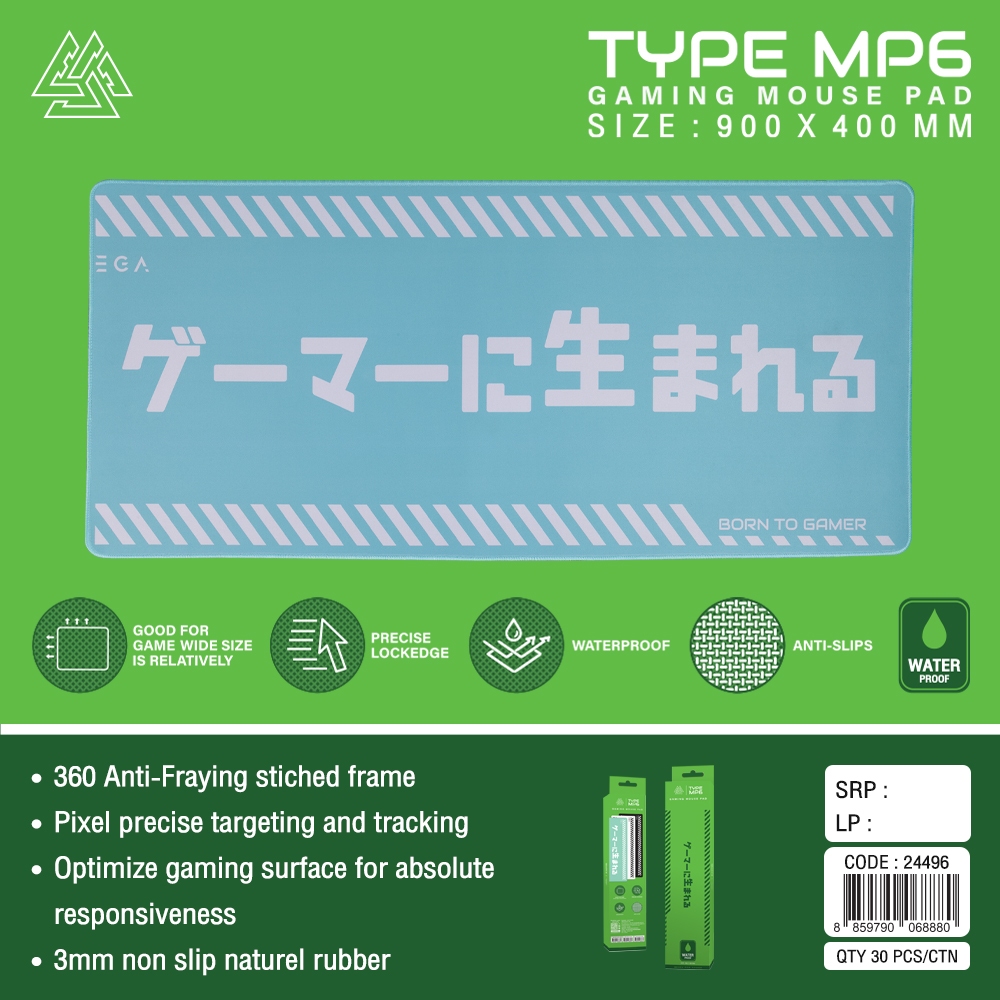 GAMING NUBWO EGA TYPE MP6 Speed MOUSE PAD