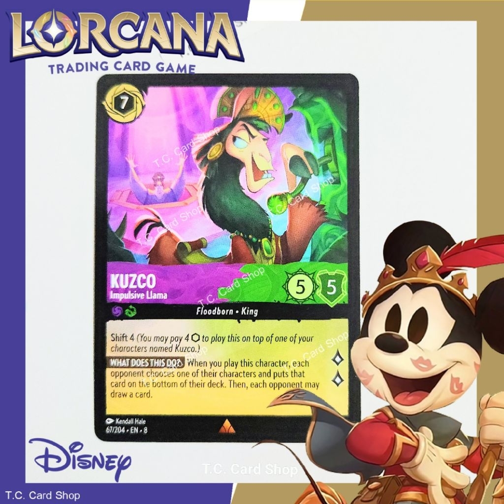 Kuzco-Impulsive Llama EN8 67 / 204 Rare (Triều đại của Jafar) -Disney Lorcana (Disney Lorcana)