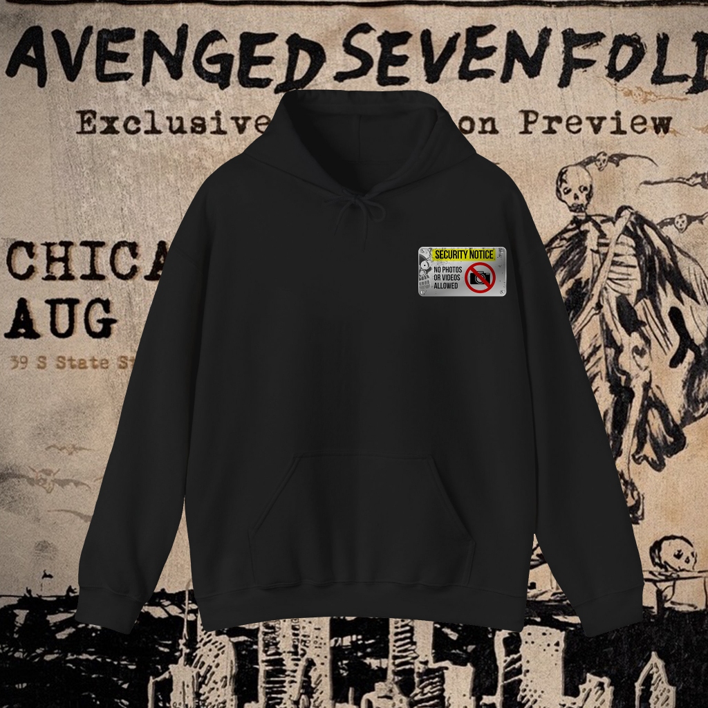 Avenged Sevenfold A7X Hoodie Band Avenged Sevenfold Cewek Cowok Jaket A7X & DBC Áo Hoodie